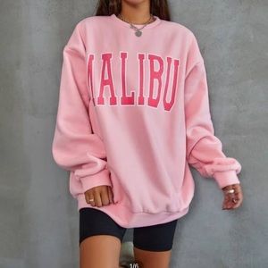 Pink Malibu Crewneck Sweater